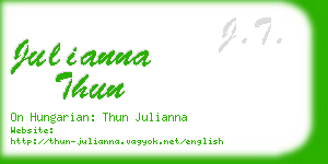 julianna thun business card